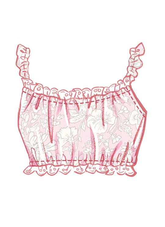 McCall’s Schnittmuster M8613 – Damen-Bralette, Hemd & Shorts mit Wellenborte – feminin, bequem & stilvoll