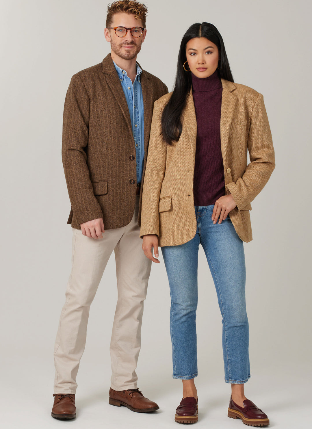 McCall’s Schnittmuster M8614 – Unisex-Blazer mit gekerbtem Kragen, Taschen & Rückenschlitz – klassisch & stilvoll