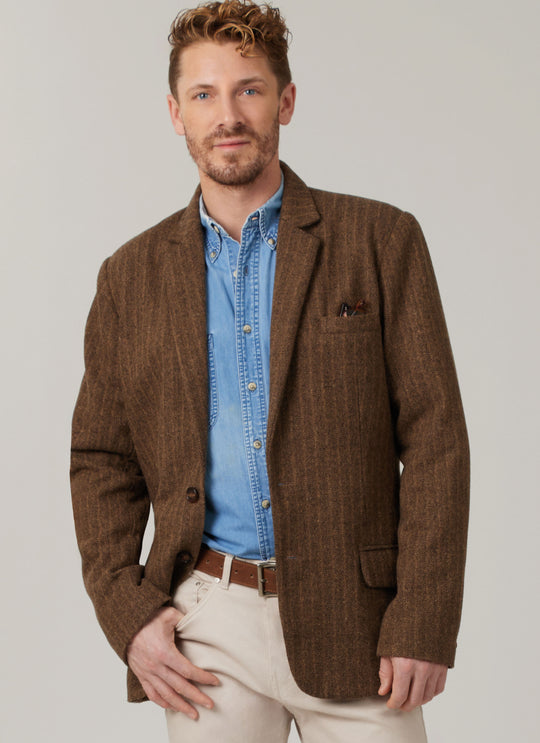 McCall’s Schnittmuster M8614 – Unisex-Blazer mit gekerbtem Kragen, Taschen & Rückenschlitz – klassisch & stilvoll