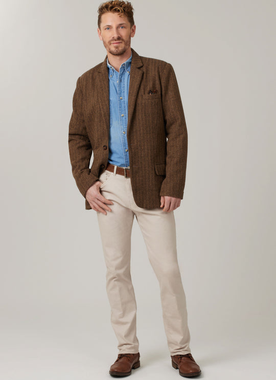 McCall’s Schnittmuster M8614 – Unisex-Blazer mit gekerbtem Kragen, Taschen & Rückenschlitz – klassisch & stilvoll