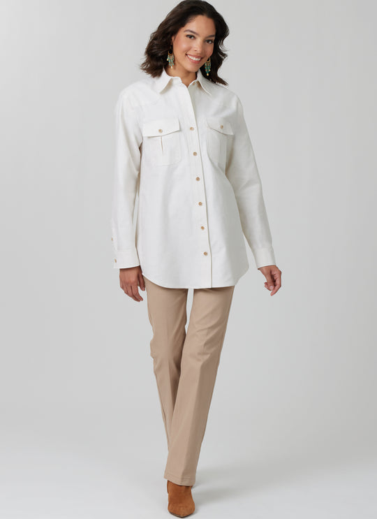 McCall’s Schnittmuster M8615 – Unisex-Hemden mit Knopfleiste, Kragen & Brusttaschen – klassisch & lässig