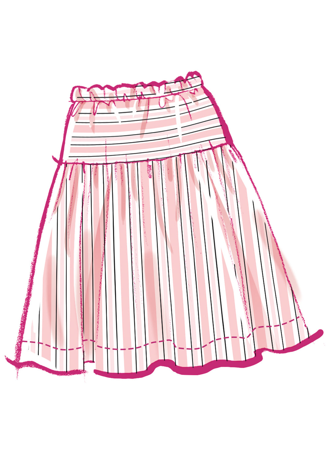 McCall’s Schnittmuster M8619 – Mädchenkleid mit Rüschen, Puffärmeln & Rock – verspieltes Vintage-Design