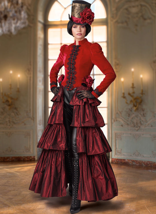 McCall’s Schnittmuster M8623 – Damenkostüm im viktorianischen Stil mit Rüschen & Spitze (19 Jhdt.)