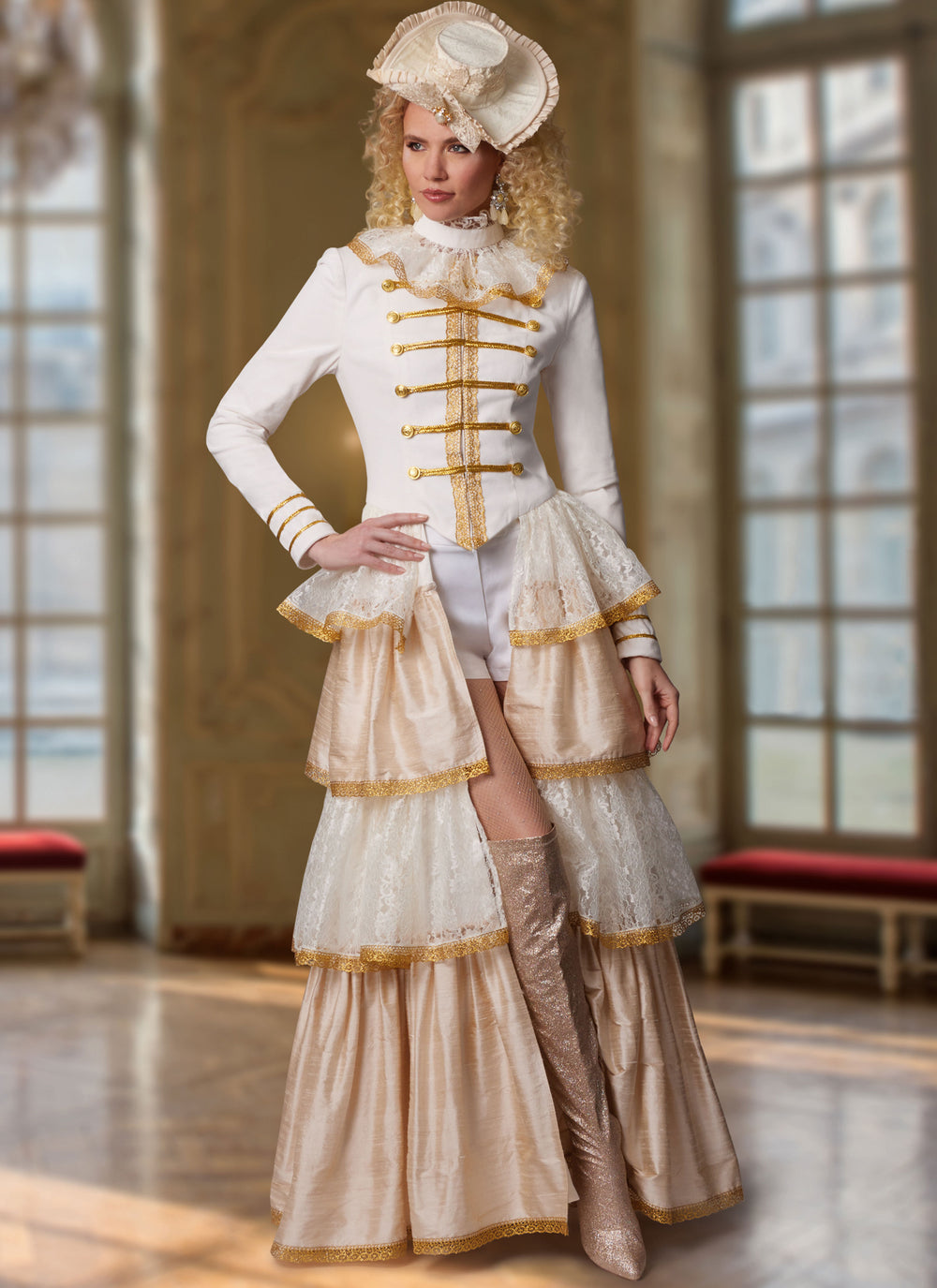 McCall’s Schnittmuster M8623 – Damenkostüm im viktorianischen Stil mit Rüschen & Spitze (19 Jhdt.)