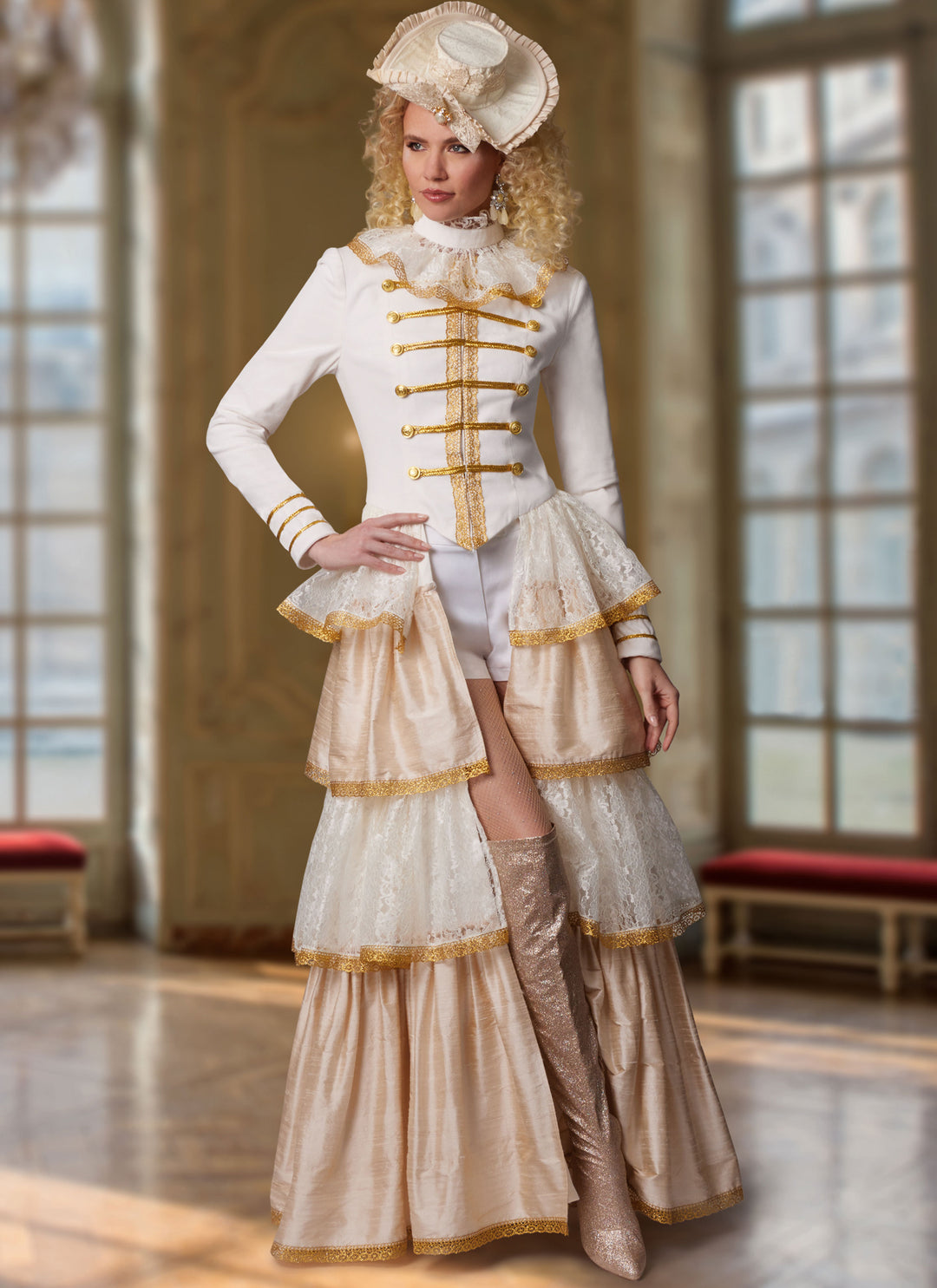 McCall’s Schnittmuster M8623 – Damenkostüm im viktorianischen Stil mit Rüschen & Spitze (19 Jhdt.)