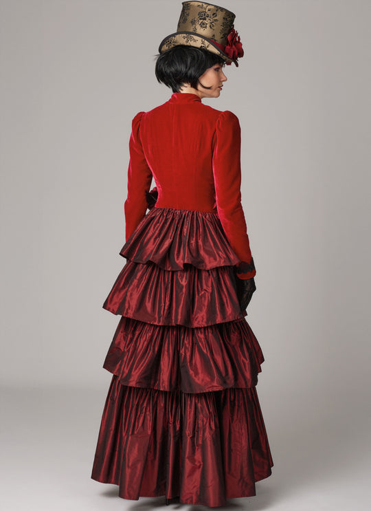 McCall’s Schnittmuster M8623 – Damenkostüm im viktorianischen Stil mit Rüschen & Spitze (19 Jhdt.)