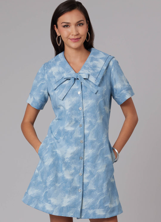 McCalls Schnittmuster M8625 – Damen A-Linien-Kleid mit Ärmelvarianten