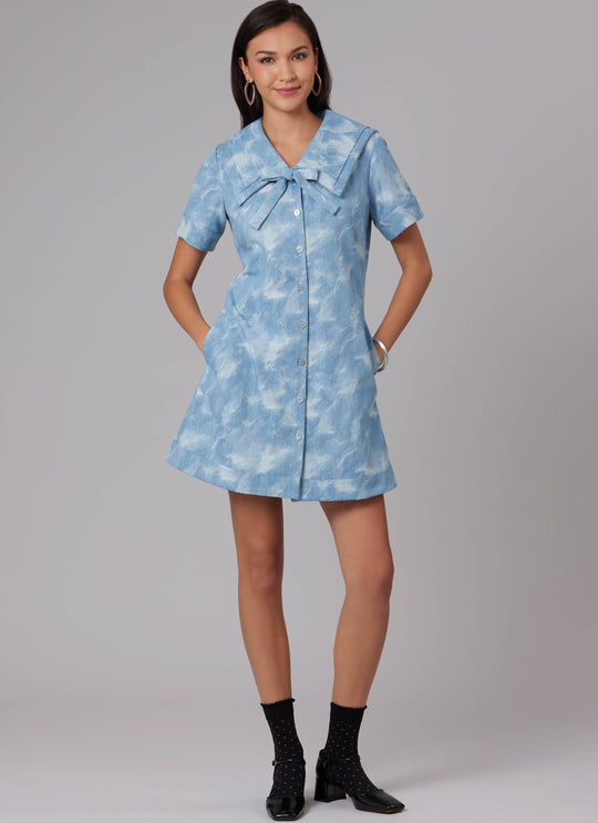 McCalls Schnittmuster M8625 – Damen A-Linien-Kleid mit Ärmelvarianten