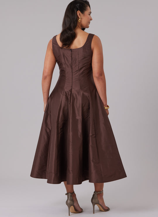 McCalls Schnittmuster M8627 – Damen Festkleid in zwei Längen