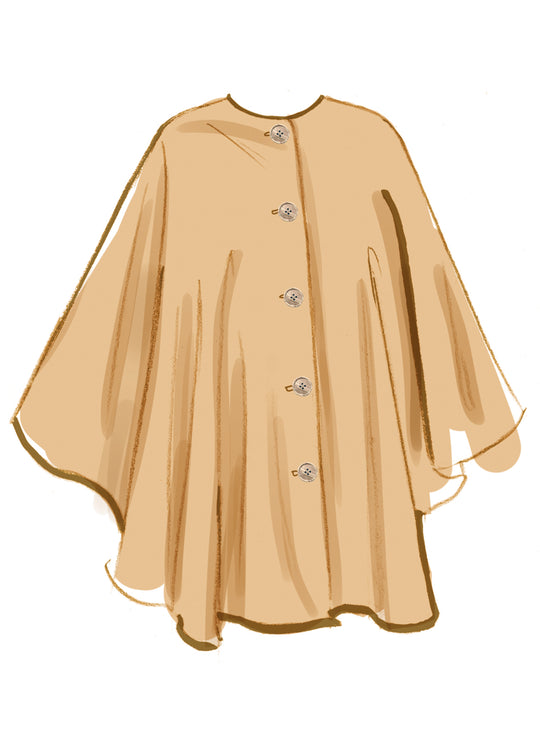 McCalls Schnittmuster M8628 – Damen Cape in zwei Längen