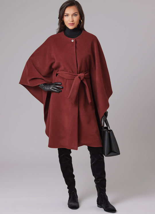 McCalls Schnittmuster M8628 – Damen Cape in zwei Längen