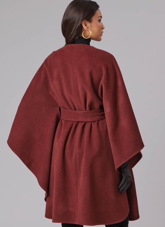 McCalls Schnittmuster M8628 – Damen Cape in zwei Längen