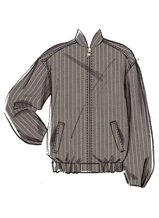 McCalls Schnittmuster M8629 – Damen Blouson-Jacke mit Stehkragen
