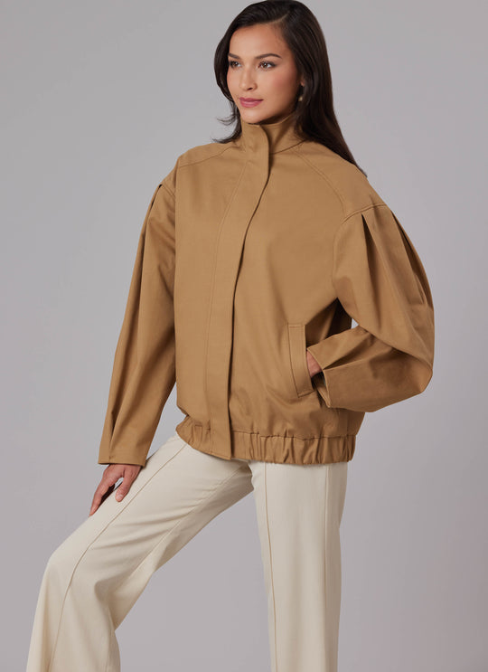 McCalls Schnittmuster M8629 – Damen Blouson-Jacke mit Stehkragen