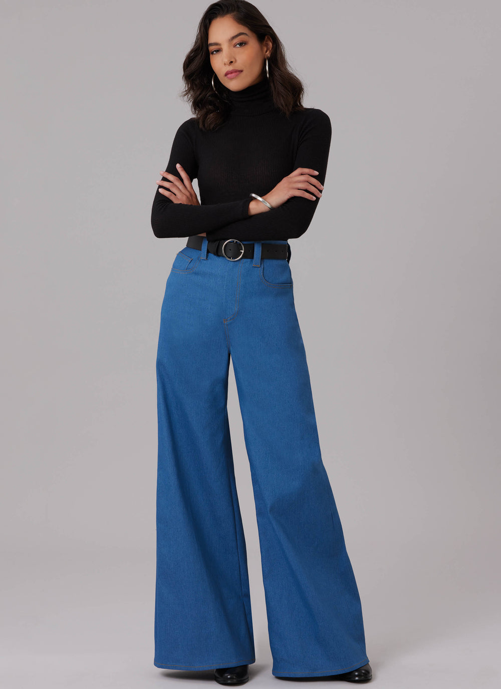 McCalls Schnittmuster M8630 – Damen Jeans mit weitem Bein in zwei Längen
