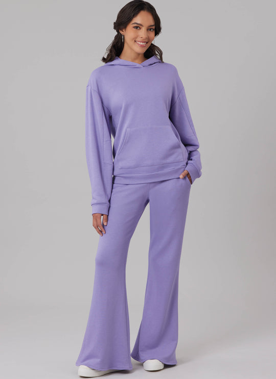 McCalls Schnittmuster M8633 – Damen Sweatshirt, Hoodie, Shorts & Hose