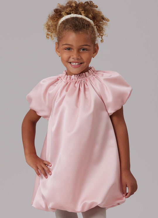 McCalls Schnittmuster M8641 – Kinder Ballonkleid mit Ärmelvarianten