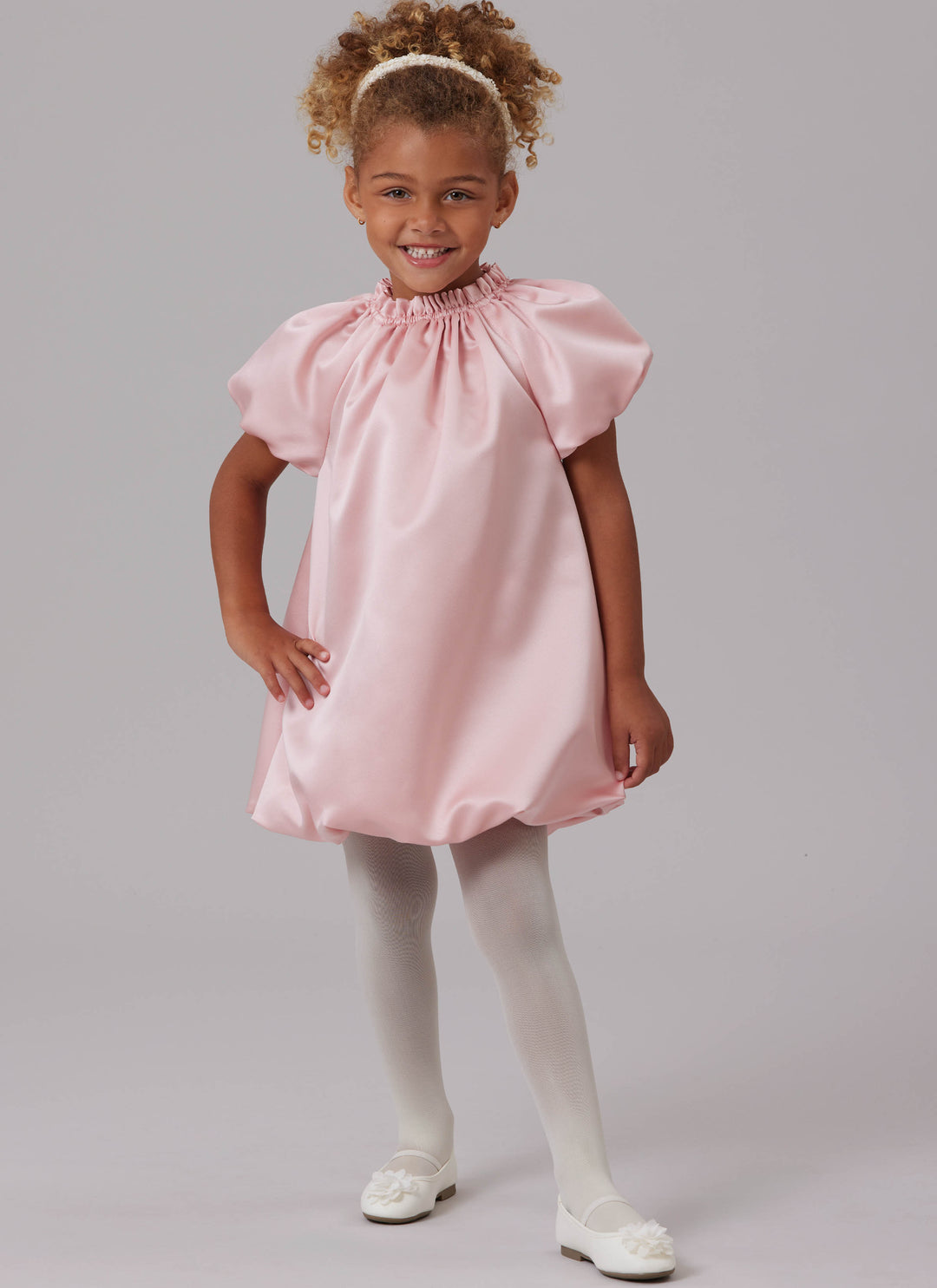 McCalls Schnittmuster M8641 – Kinder Ballonkleid mit Ärmelvarianten