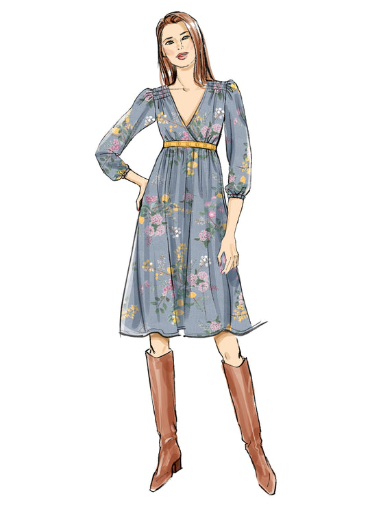McCalls Schnittmuster M8643 – Damen Laura Ashley Boho-Kleid