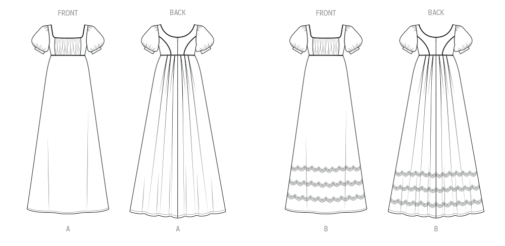 McCall's M8647 – Regency-Kleid für Damen