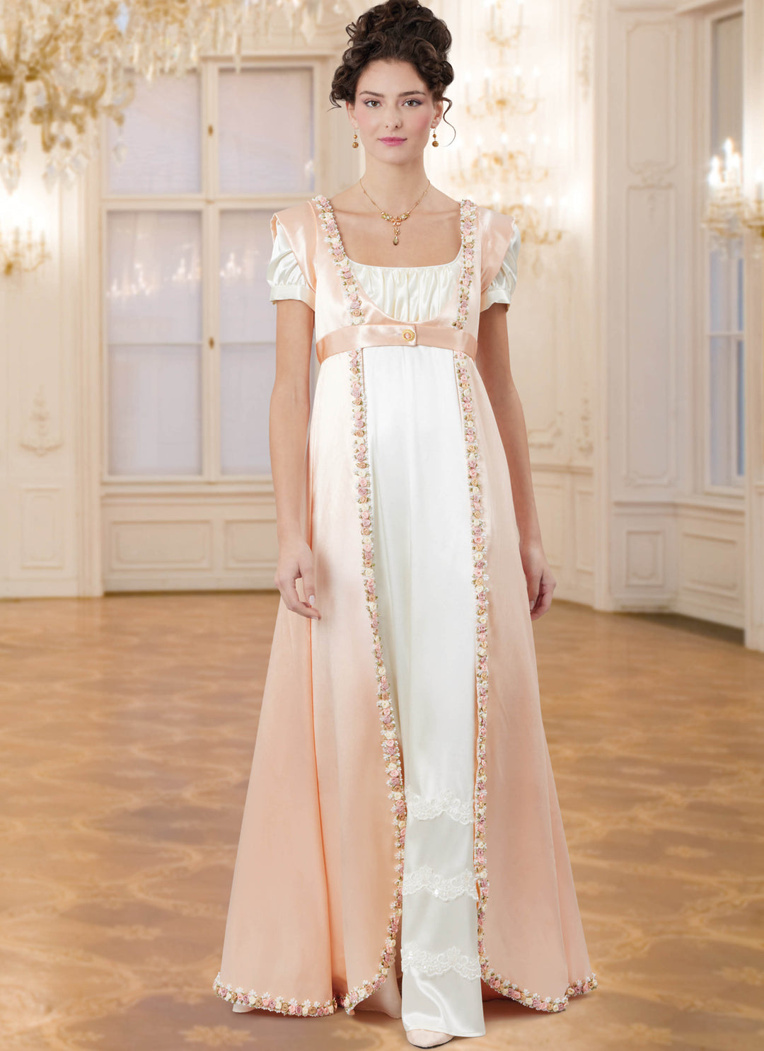 McCall's M8648 – Regency-Mantel & offene Robe für Damen