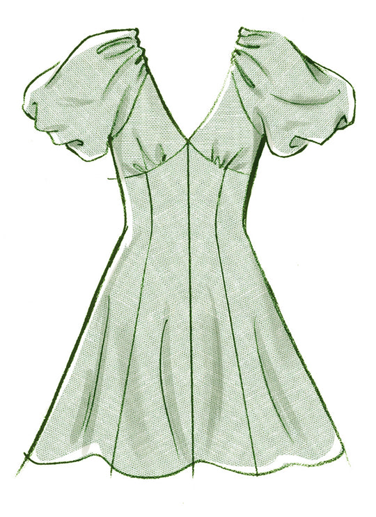 McCalls Schnittmuster M8649 – Damen Fit-and-Flare-Kleid in zwei Längen