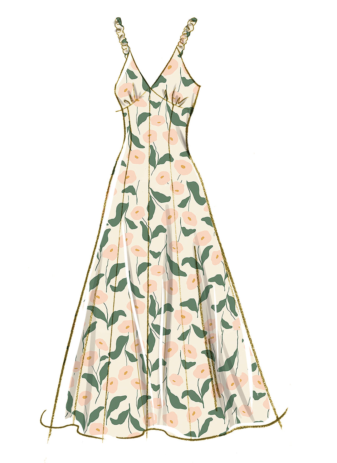 McCalls Schnittmuster M8649 – Damen Fit-and-Flare-Kleid in zwei Längen