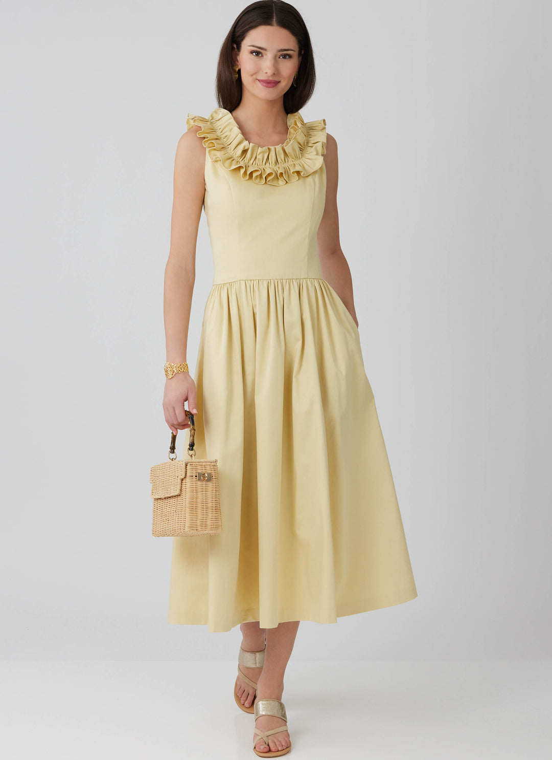 McCalls Schnittmuster M8650 – Damen Kleid mit Rüschenausschnitt in zwei Längen
