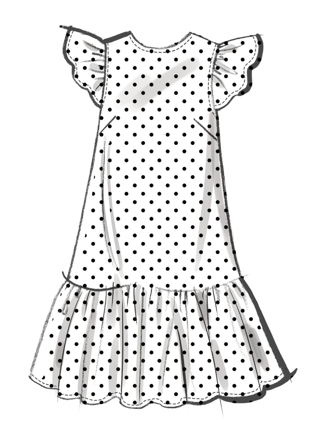McCalls Schnittmuster M8651 – Damen Minikleid mit Ärmelvarianten