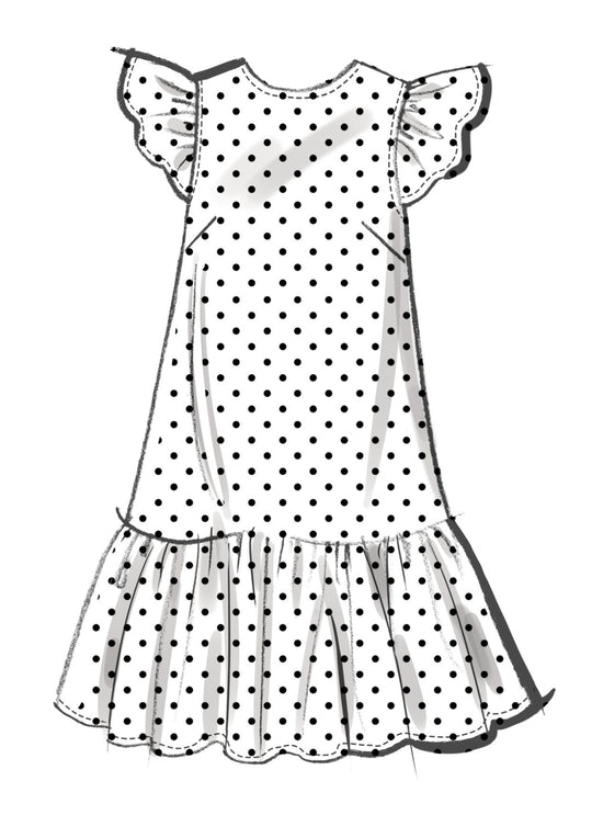 McCalls Schnittmuster M8651 – Damen Minikleid mit Ärmelvarianten