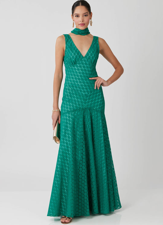 McCalls Schnittmuster M8654 – Damen Maxikleid mit Schal