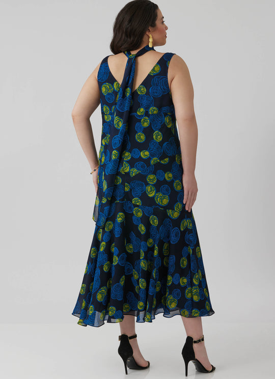 McCalls Schnittmuster M8654 – Damen Maxikleid mit Schal