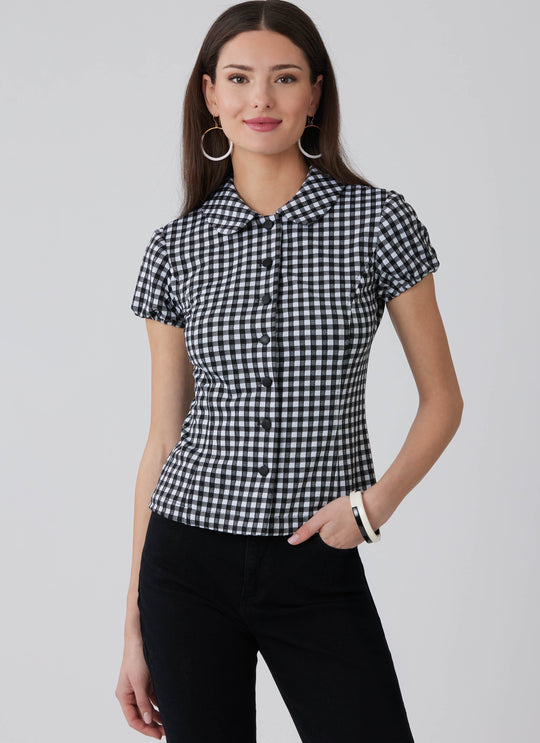 McCalls Schnittmuster M8657 – Damen Strickoberteil mit Peter-Pan-Kragen