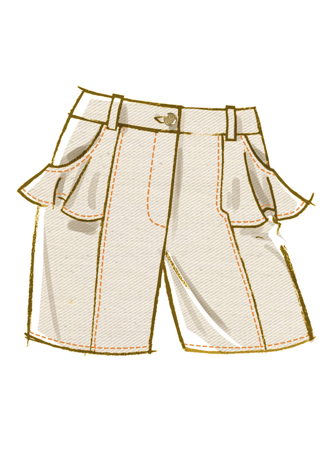 McCalls Schnittmuster M8660 – Damen Shorts & Jeans