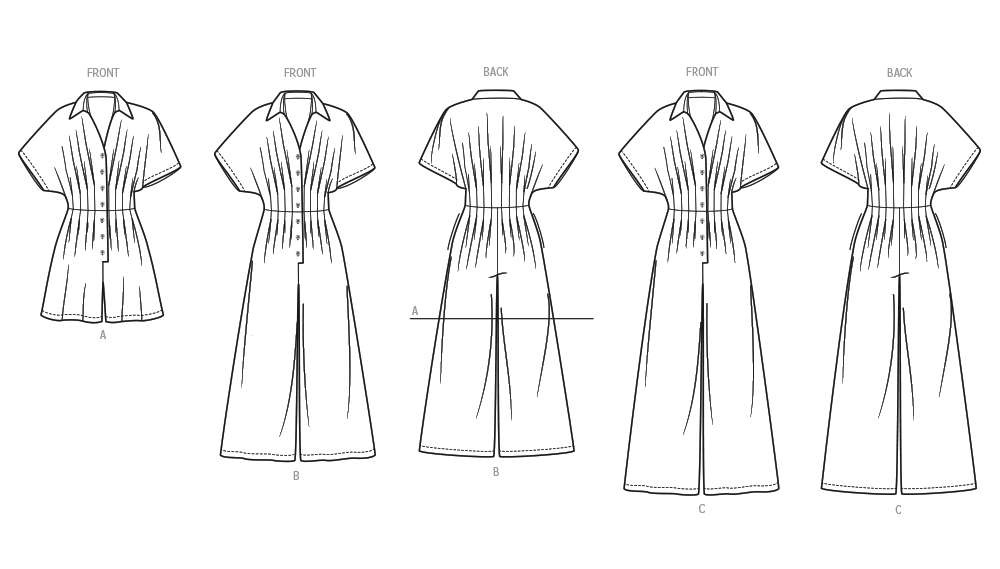 McCalls Schnittmuster M8661 – Damen Jumpsuit in drei Längen