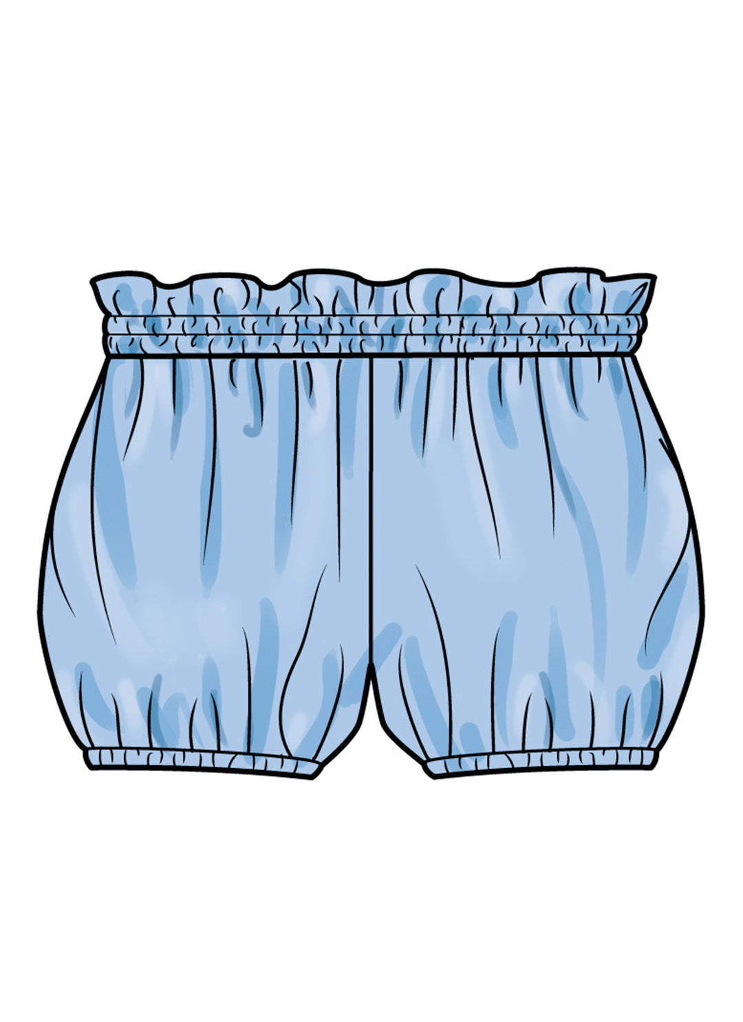 McCalls Schnittmuster M8665 – Baby-Oberteile, Bloomers & Hosen