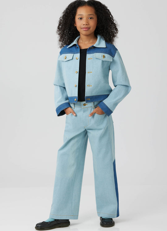 McCalls Schnittmuster M8666 – Mädchen Jeansjacke & Hose