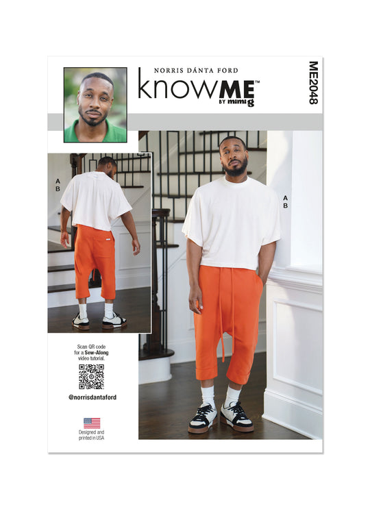 Know Me Schnittmuster ME2048 Herren-Strickoberteil und Jogginghose von Noris Dánta Ford