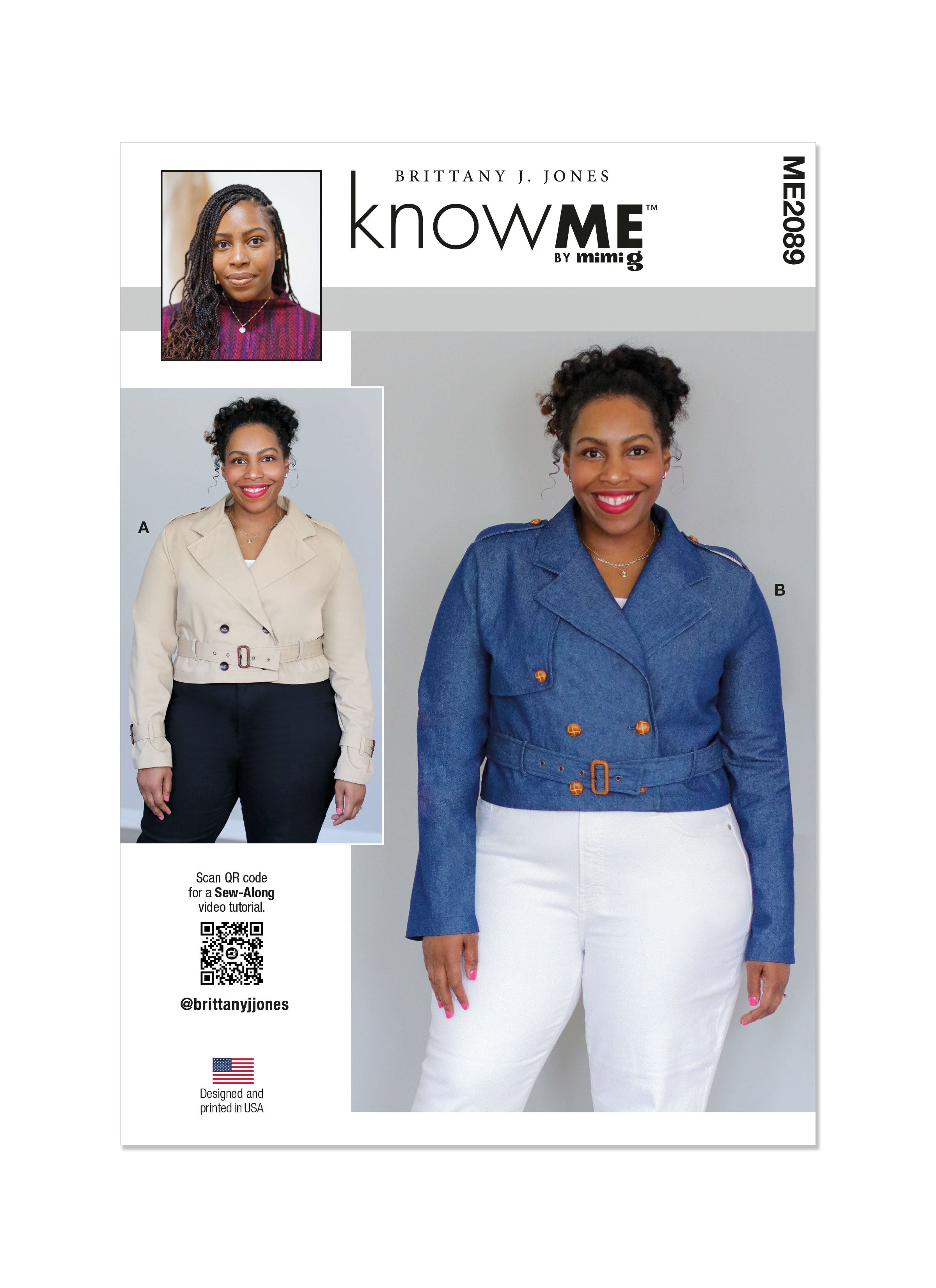 Know Me Sewing Pattern ME2089 Women's Jacket – Schnittmuster-Online