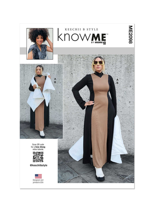Know Me Schnittmuster ME2098 Damen Kleid
