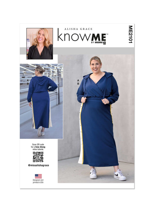 Know Me Schnittmuster ME2101 Damen Rock und Hoodie