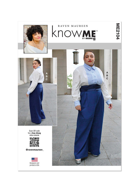 Know Me Schnittmuster ME2104 Damen Bluse und Hose
