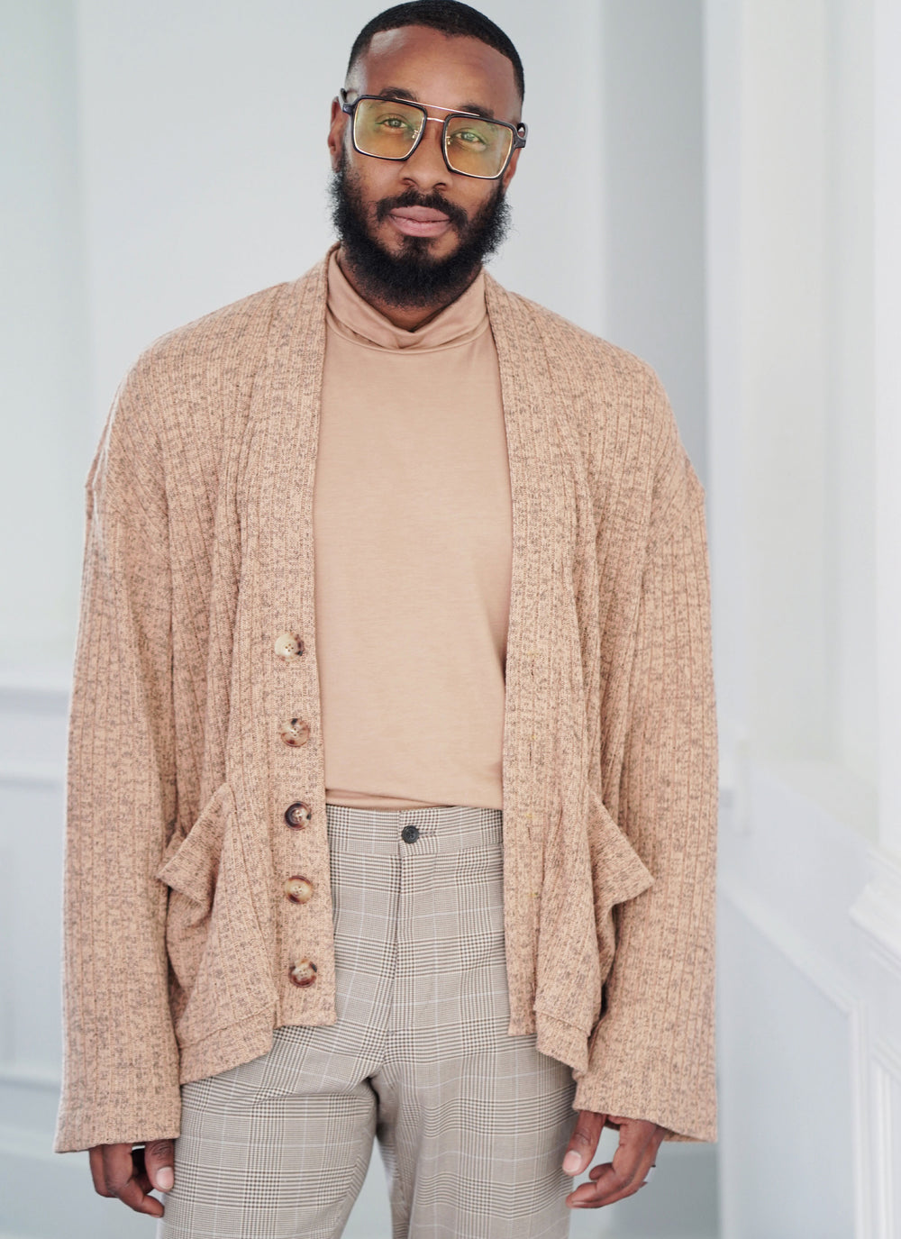 Know Me Schnittmuster ME2105 Rollkragenpullover und Strickjacke für Männer von Norris Dánta Ford
