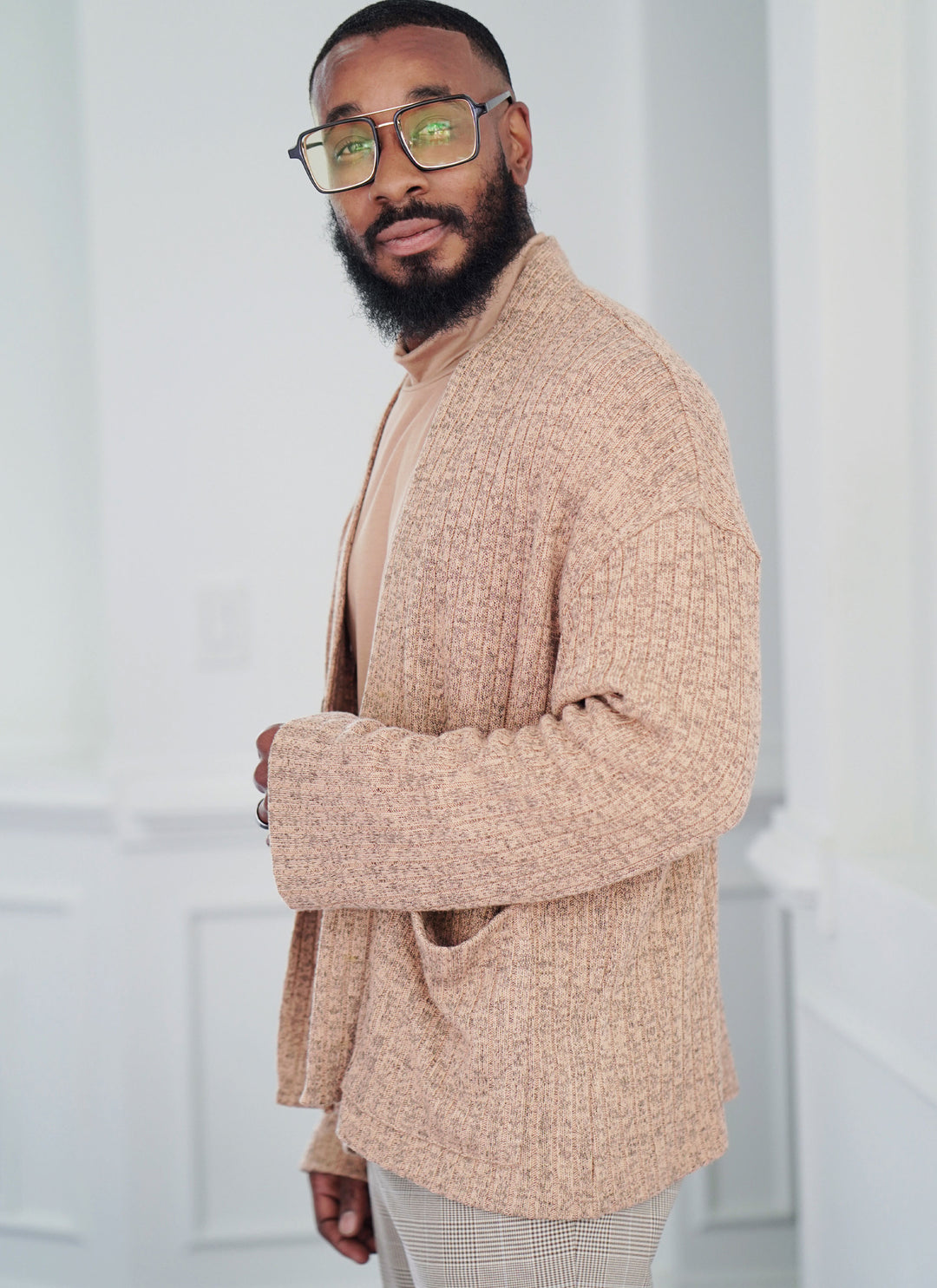 Know Me Schnittmuster ME2105 Rollkragenpullover und Strickjacke für Männer von Norris Dánta Ford