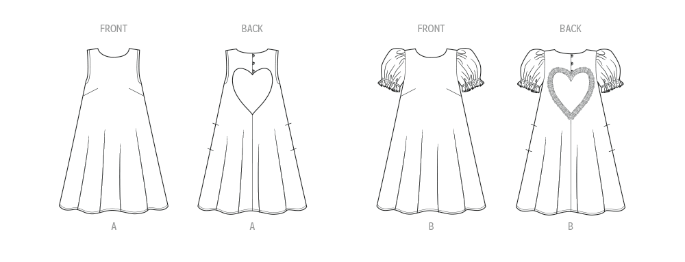 Know Me Schnittmuster ME2108 Damen Kleid mit Ärmel Variationen von Alissah Threads