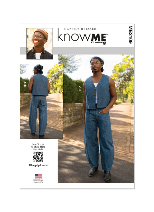 Know Me Schnittmuster ME2109 Herren Weste und Hose von Happily Dressed