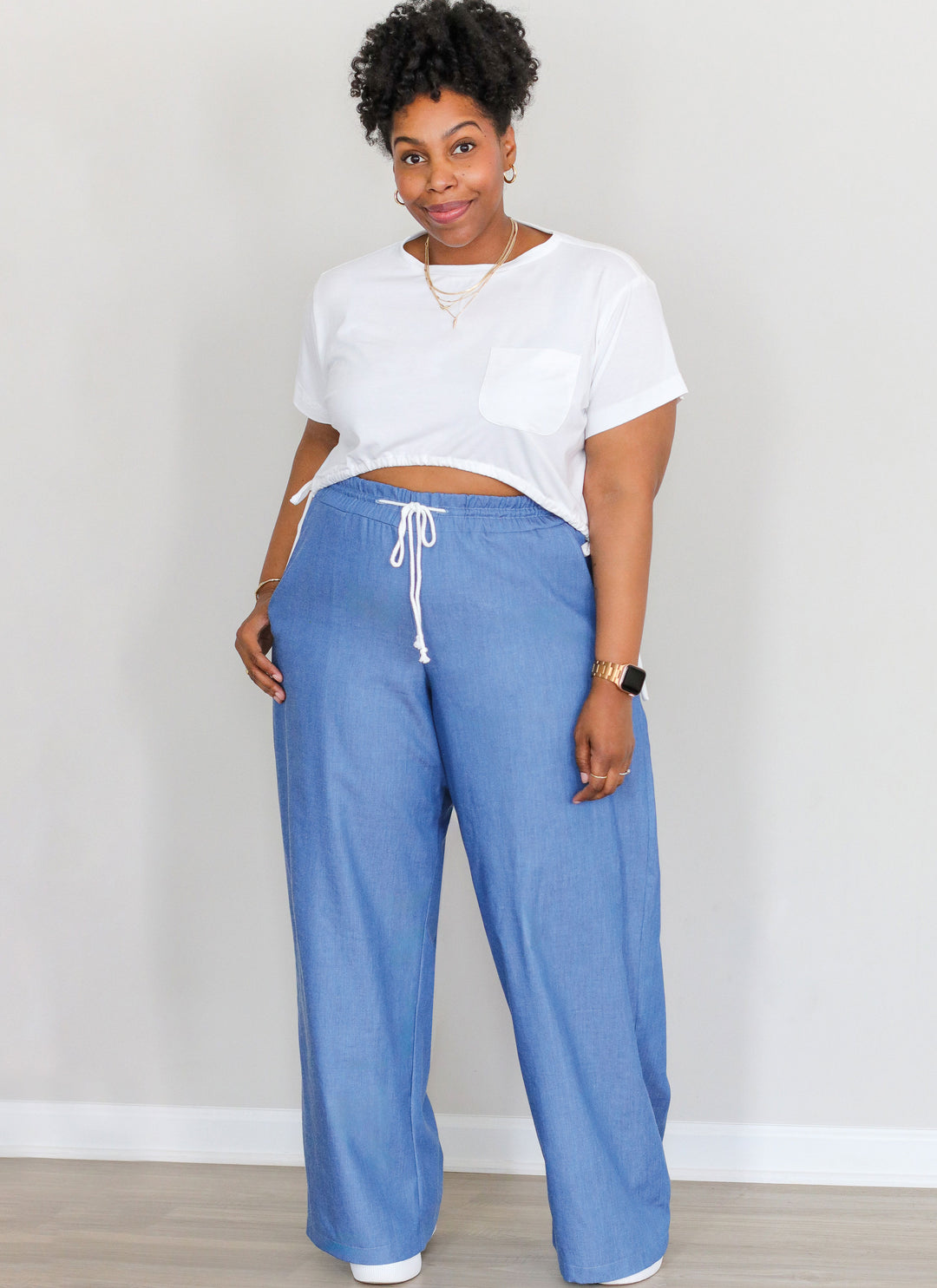 Know Me Schnittmuster ME2110 Damen Strickoberteil und Stoffhose von Brittany J. Jones