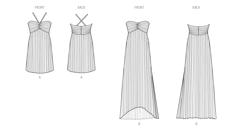 Know Me Schnittmuster ME2111 Damen Kleid in zwei Längen von Handmade Millennial