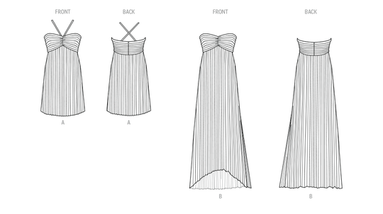 Know Me Schnittmuster ME2111 Damen Kleid in zwei Längen von Handmade Millennial
