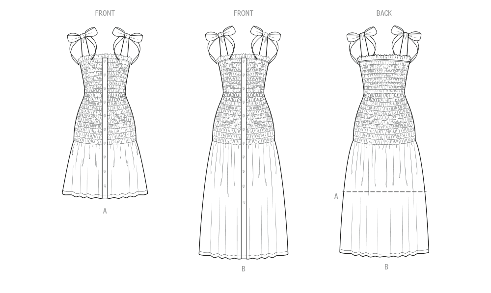 Know Me Schnittmuster ME2115 Damen Kleid in zwei Längen von Lydia Naomi
